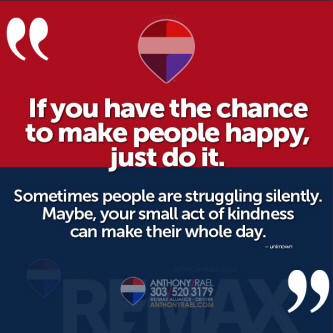 If you have the chance to make people happy - just do it!